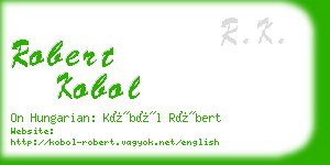robert kobol business card
